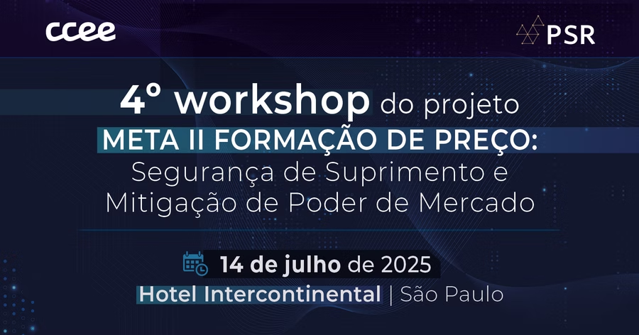 Quarto workshop do projeto “Meta II – Formação de Preço” discute propostas para mitigação de poder de mercado e segurança de suprimento